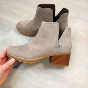 New Sorel Ashbrown cutout cooties tan sz 6